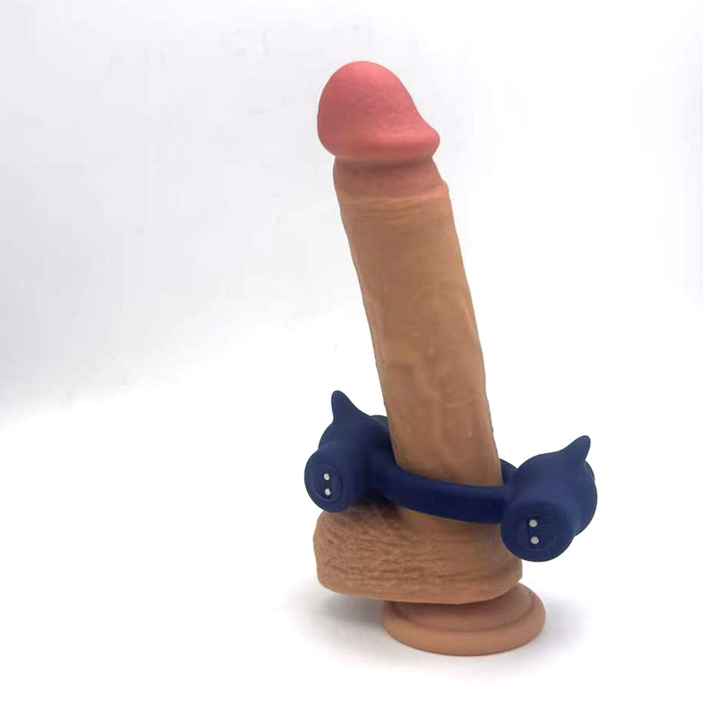 Maia Ronan Blue Blue Usb Rechargeable Dual Vibrating Cock Ring
