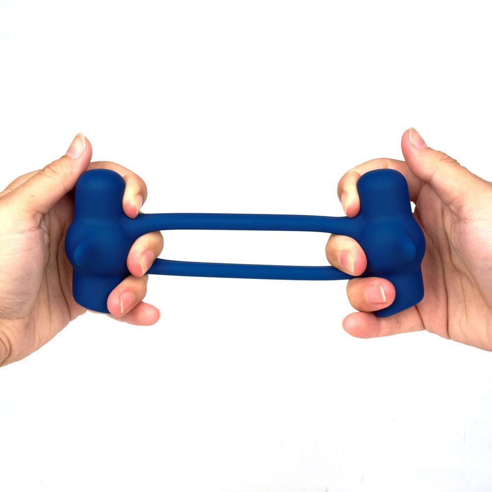 Maia Ronan Blue Blue Usb Rechargeable Dual Vibrating Cock Ring