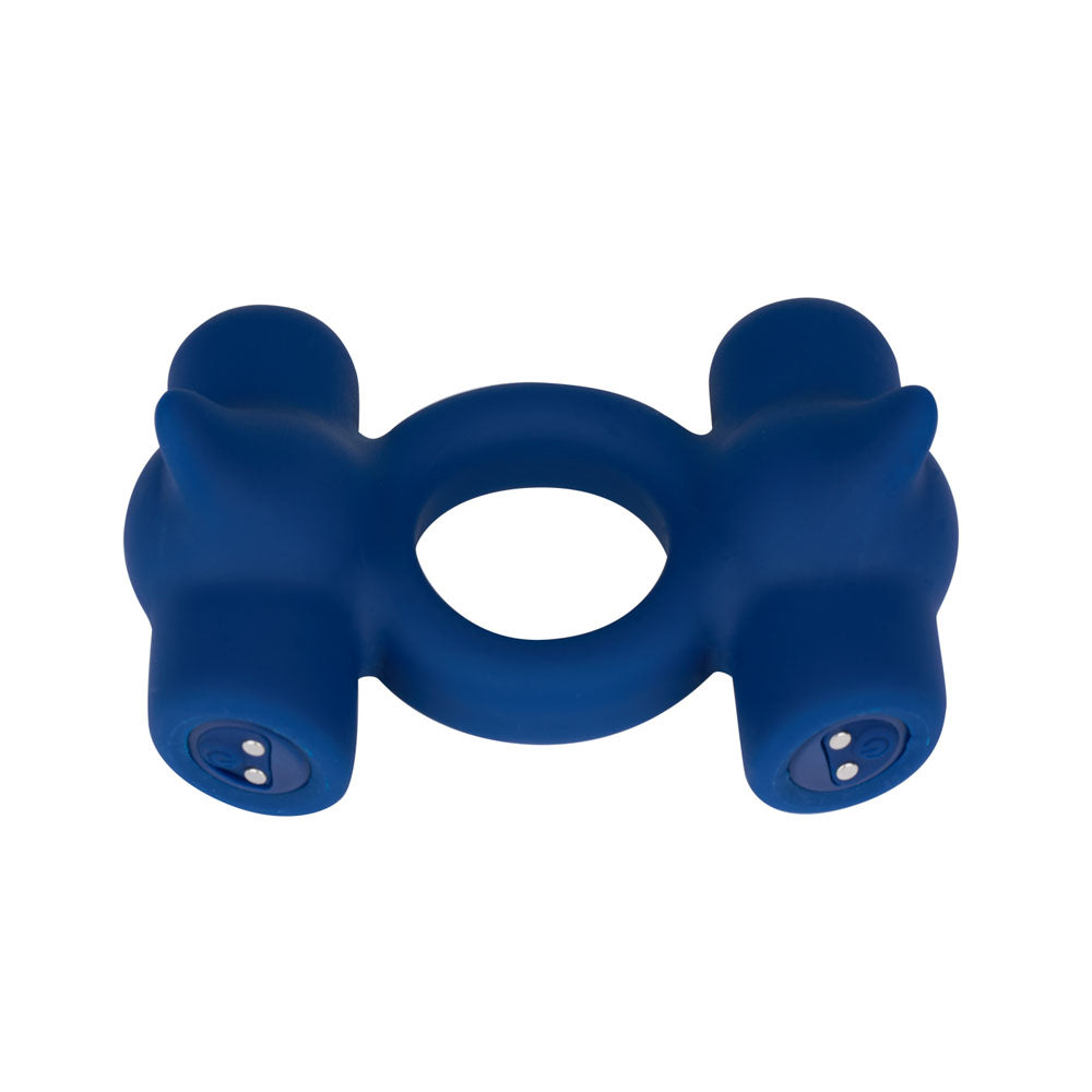 Maia Ronan Blue Blue Usb Rechargeable Dual Vibrating Cock Ring