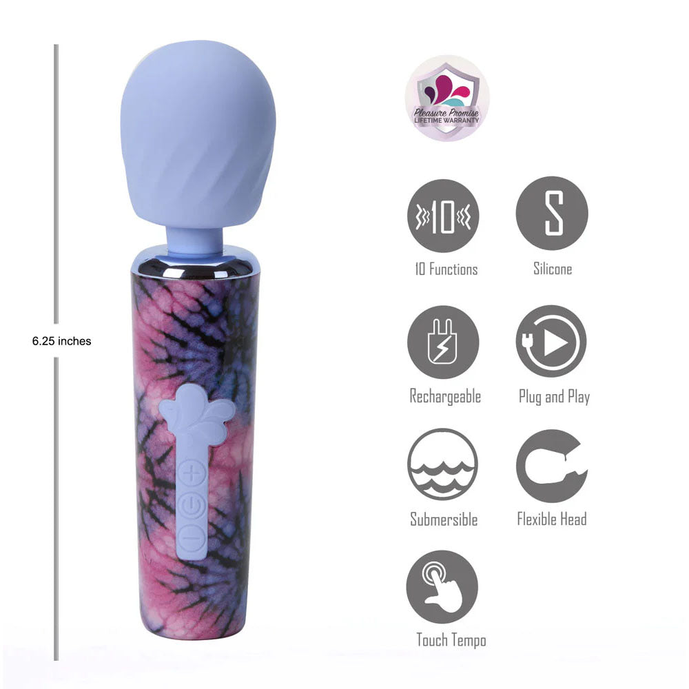 Maia Journee Wand Purple 15.9 Cm Usb Rechargeable Massage Wand