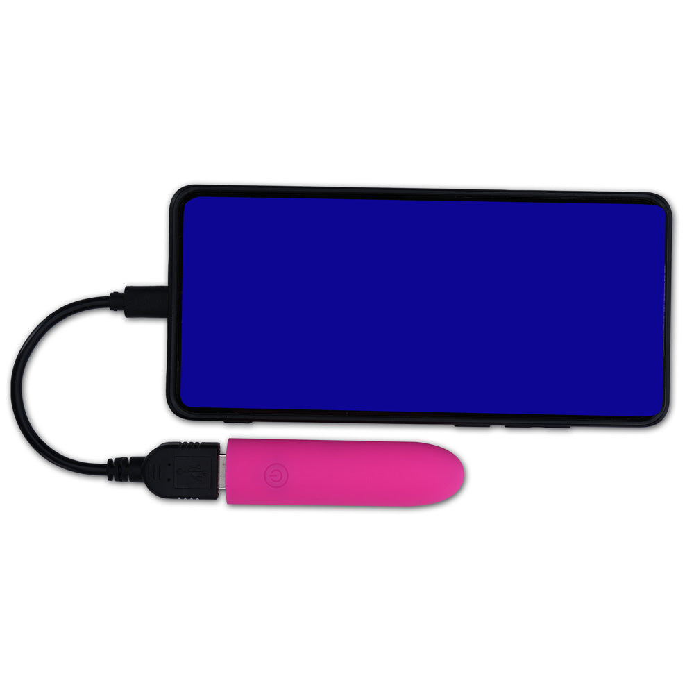 Maia Vibedrive Pink Pink 10 Cm Usb Rechargeable Bullet With 16 Gb Storage