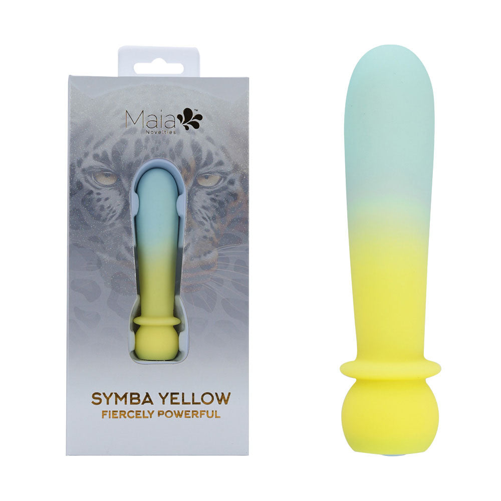 Maia Symba Yellow Yellow 10.8 Cm Usb Rechargeable Powerful Bullet
