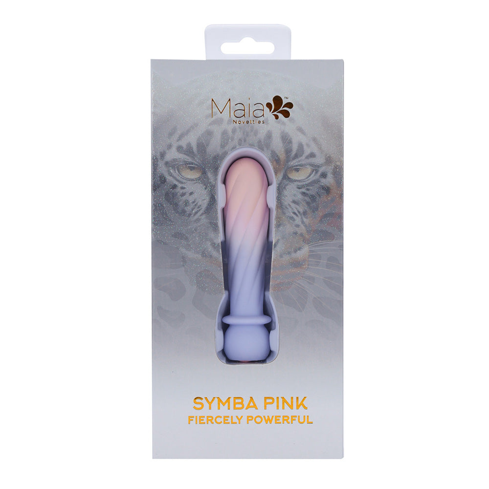 Maia Symba Pink Pink 10.8 Cm Usb Rechargeable Powerful Bullet