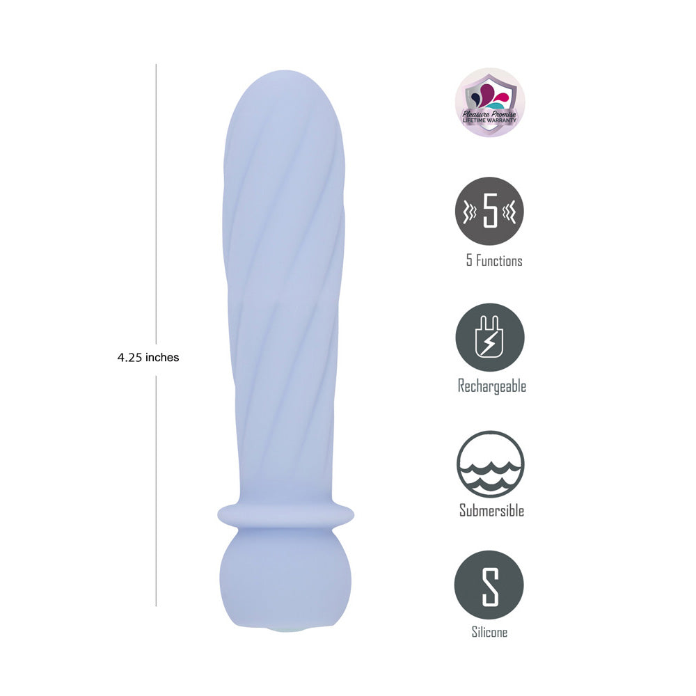 Maia Symba Purple Purple 10.8 Cm Usb Rechargeable Powerful Bullet