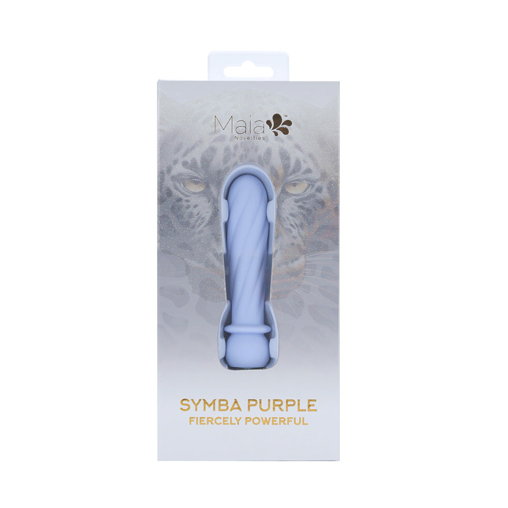 Maia Symba Purple Purple 10.8 Cm Usb Rechargeable Powerful Bullet