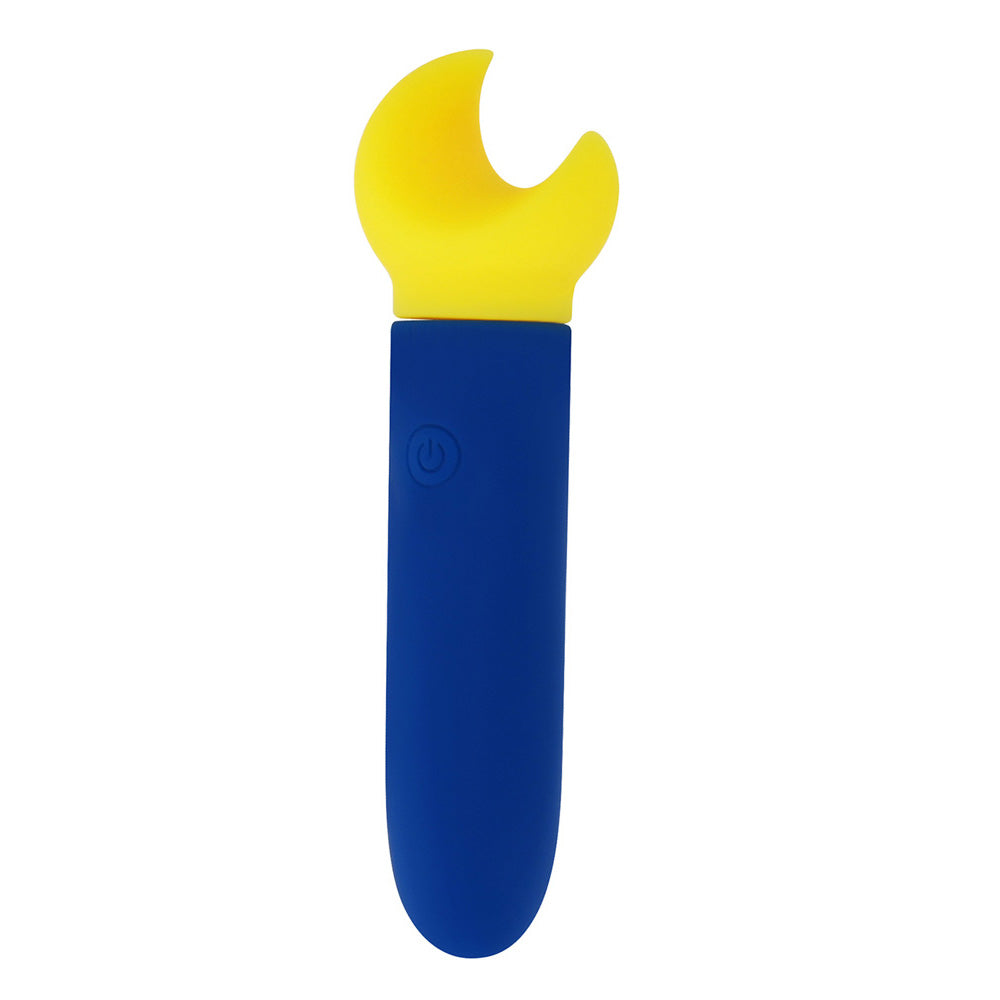 Maia Saylor Blue/Yellow 11.1 Cm Usb Rechargeable Bullet