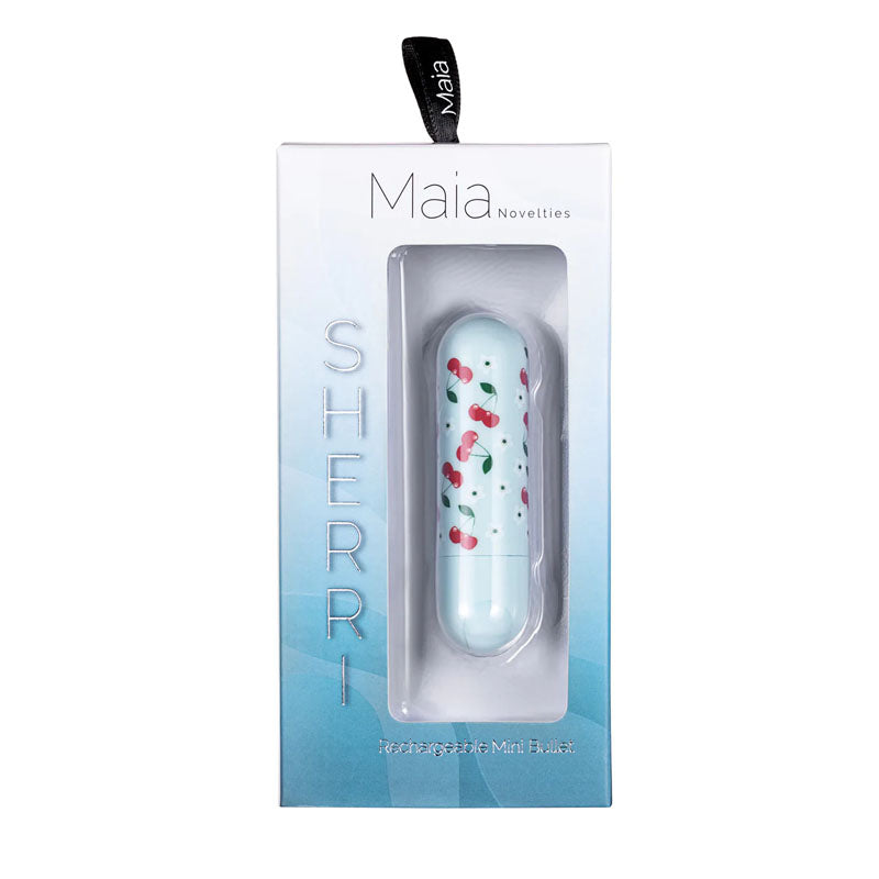 Maia Sherri Baby Blue 7.6 Cm Usb Rechargeable Bullet