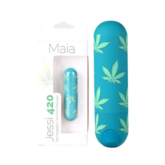 Maia Jessi 420 Emerald Green 7.6 Cm Usb Rechargeable Bullet