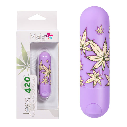 Maia Jessi 420 Violet 7.6 Cm Usb Rechargeable Bullet