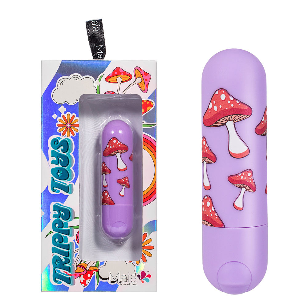Maia Jessi Trippy Lavender 7.6 Cm Usb Rechargeable Bullet