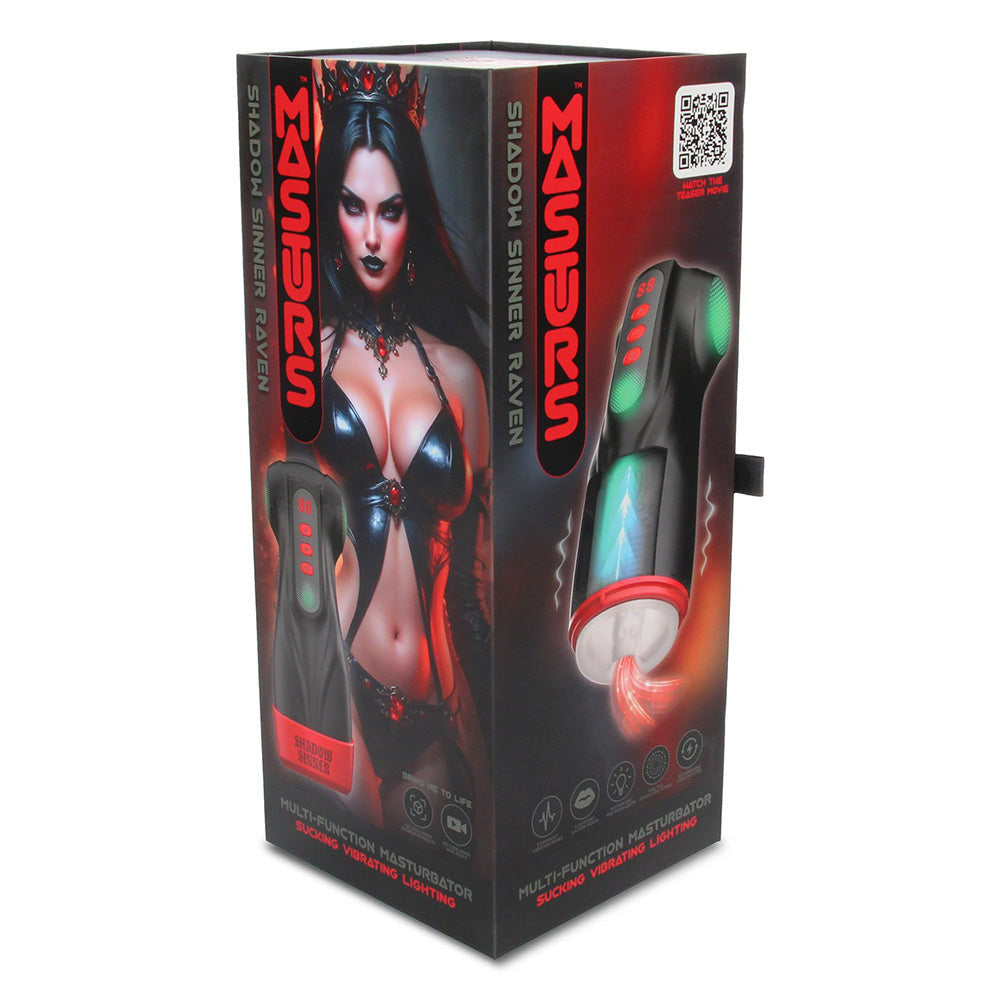 Masturs Raven Usb Rechargeable Vibrating And Sucking Auto Stroker With Augmented Reality
