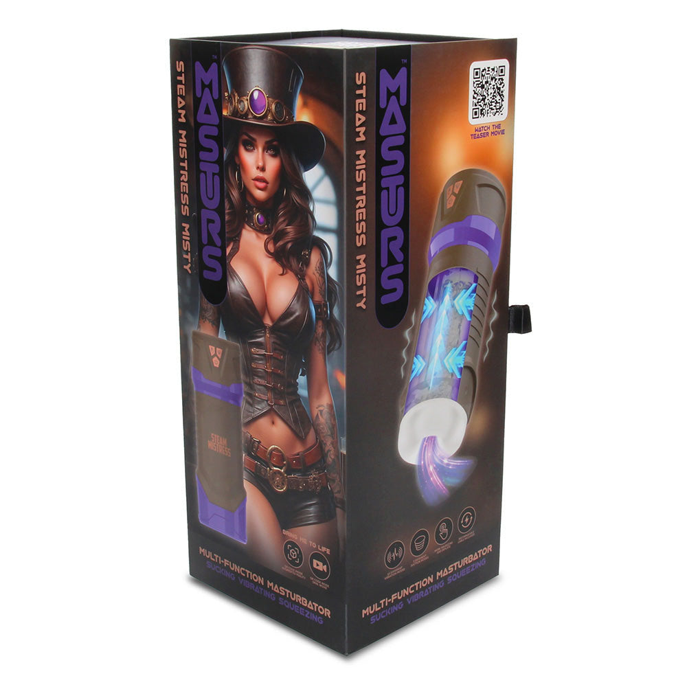 Masturs Misty Usb Rechargeable Sucking, Vibrating & Squeezing Auto Stroker With Augmented Reality