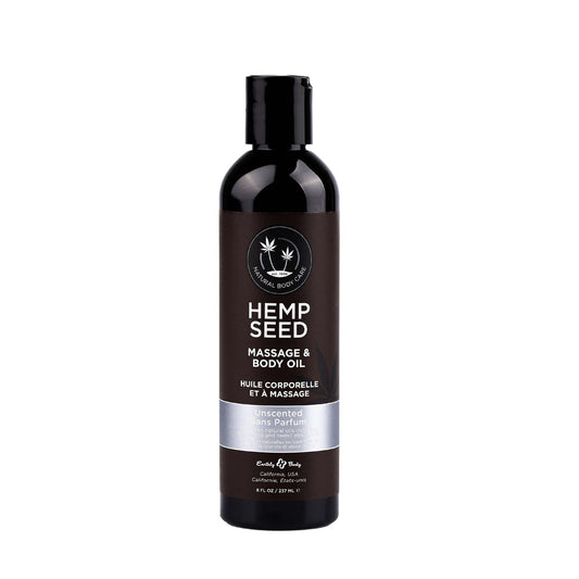 Hemp Seed Massage & Body Oil Unscented 237 Ml Bottle