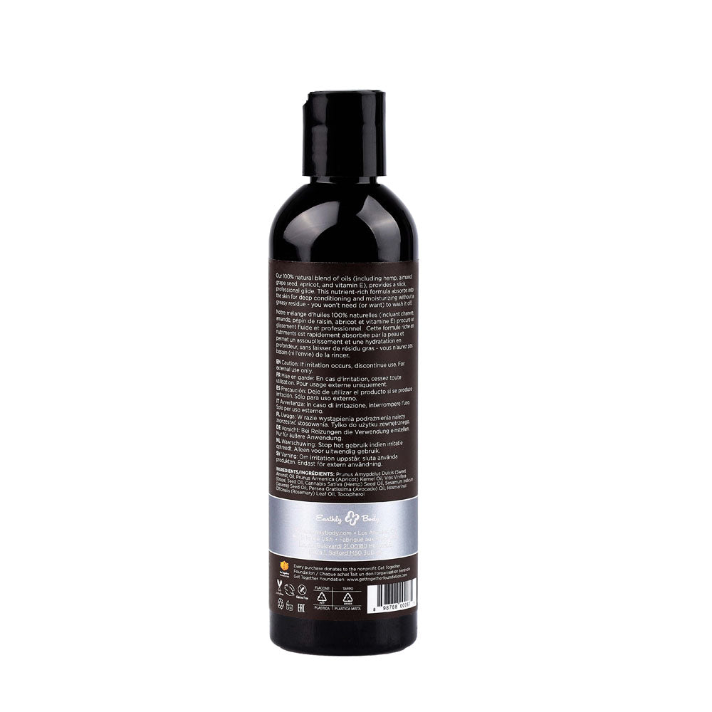 Hemp Seed Massage & Body Oil Unscented 237 Ml Bottle