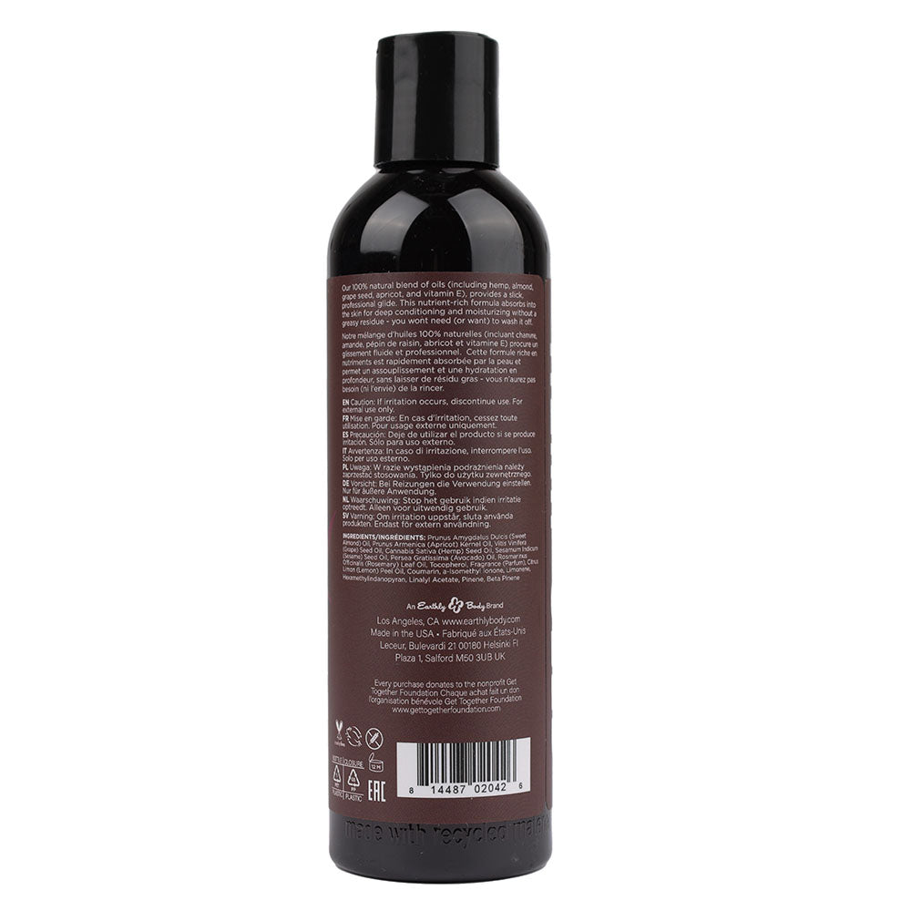 Hemp Seed Massage & Body Oil Skinny Dip (Vanilla & Fairy Floss) Scented 237 Ml Bottle