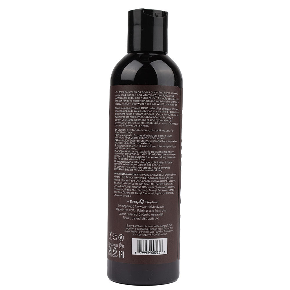 Hemp Seed Massage & Body Oil Guavalava (Guava & Blackberry) Scented 237 Ml Bottle