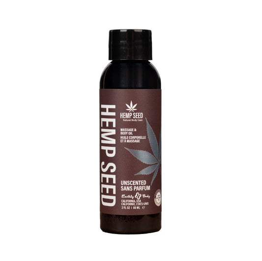 Hemp Seed Massage & Body Oil Unscented 59 Ml Bottle