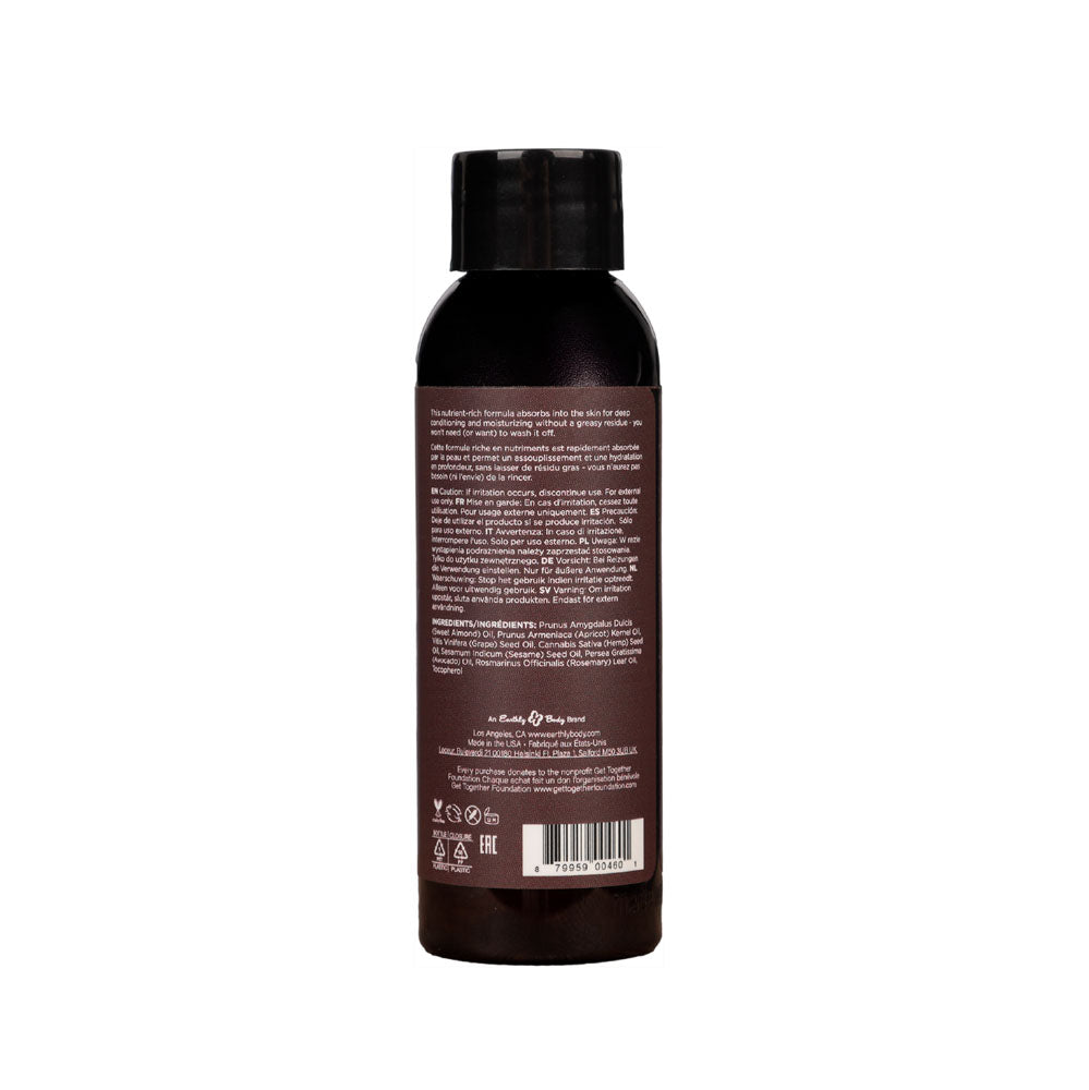 Hemp Seed Massage & Body Oil Unscented 59 Ml Bottle