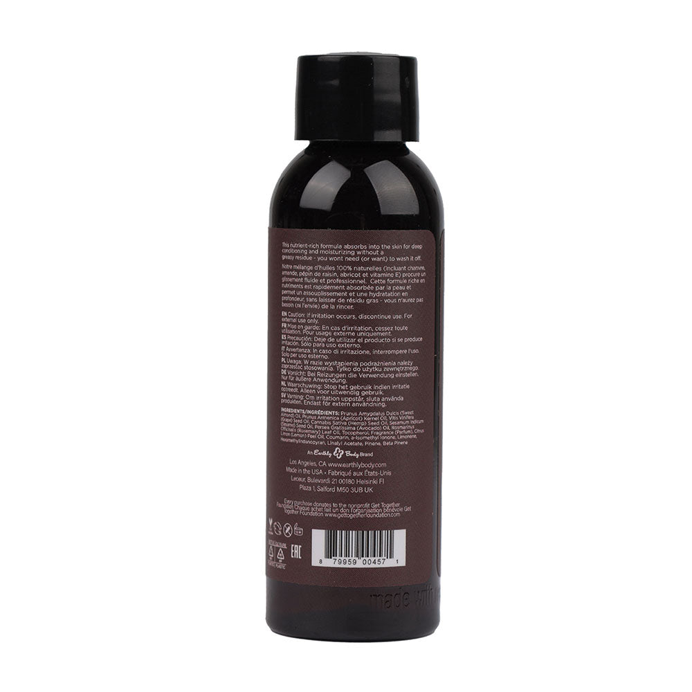 Hemp Seed Massage & Body Oil Skinny Dip (Vanilla & Faiy Floss) Scented 59 Ml Bottle
