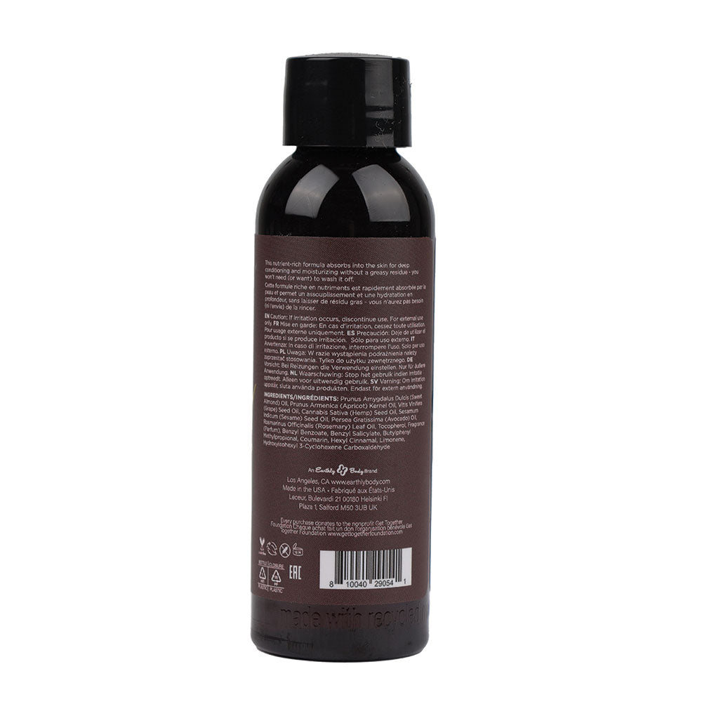 Hemp Seed Massage & Body Oil Beach Daze (Coconut & Pineapple) Scented 59 Ml Bottle