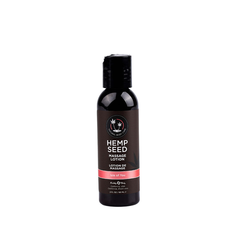 Hemp Seed Massage & Body Oil Coconut Water, Citrus & Vanilla (Isle Of You) Scented 59 Ml Bottle