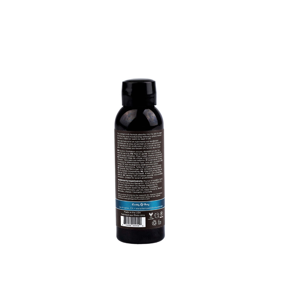 Hemp Seed Massage & Body Oil Moroccan Nights (Earthy & Spicy Sensual) Scented 59 Ml Bottle
