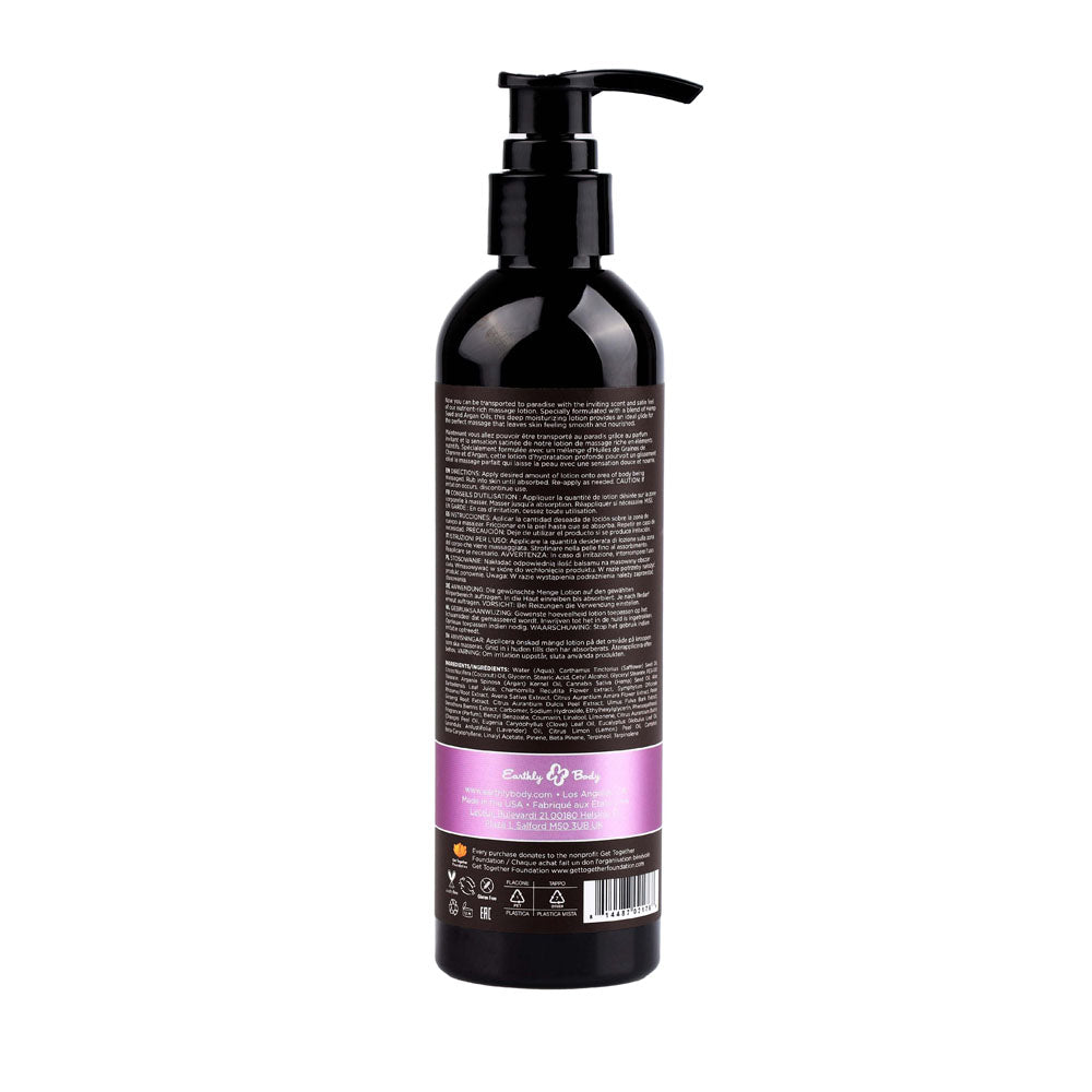 Hemp Seed Massage Lotion Lavender Scented 237 Ml Bottle