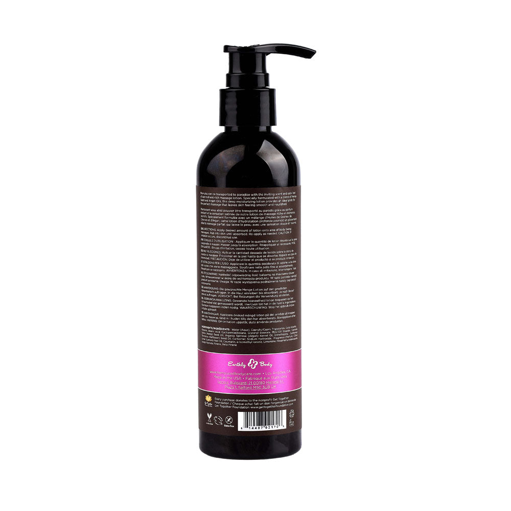 Hemp Seed Massage Lotion Skinny Dip (Vanilla & Fairy Floss) Scented 237 Ml Bottle