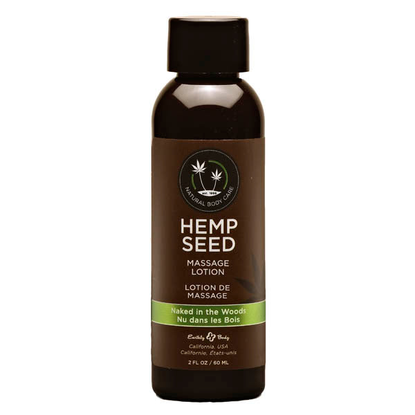 Hemp Seed Massage Lotion Naked In The Woods (White Tea & Ginger) Scented 59 Ml Bottle