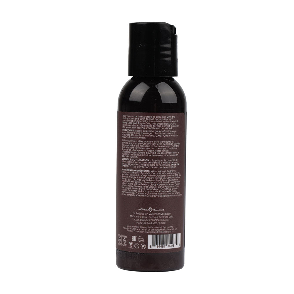 Hemp Seed Massage Lotion Isle Of You (Coconut Water, Citrus & Vanilla) Scented 59 Ml Bottle