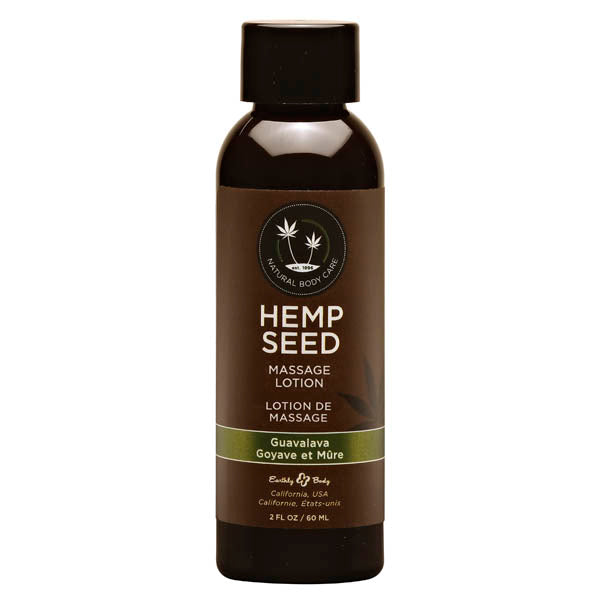 Hemp Seed Massage Lotion Guavalava (Guava & Blackberry) Scented 59 Ml Bottle