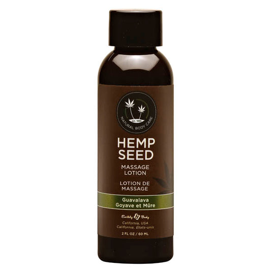 Hemp Seed Massage Lotion Guavalava (Guava & Blackberry) Scented 59 Ml Bottle