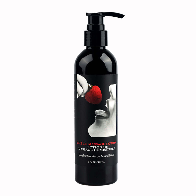 Edible Massage Lotion Strawberry Strawberry Flavoured Massage Lotion 237 Ml