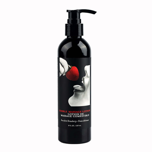 Edible Massage Lotion Strawberry Strawberry Flavoured Massage Lotion 237 Ml