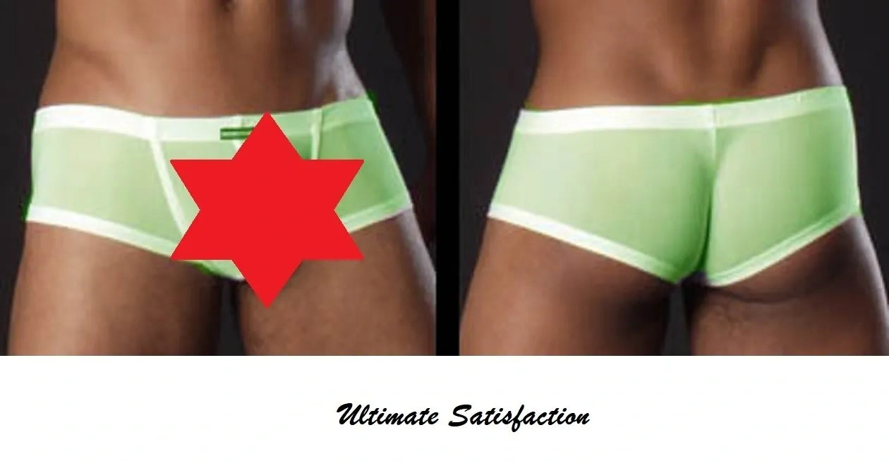 Mens seethrough underwear