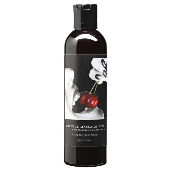 Edible Massage Oil Cherry Burst Flavoured 237 Ml Bottle