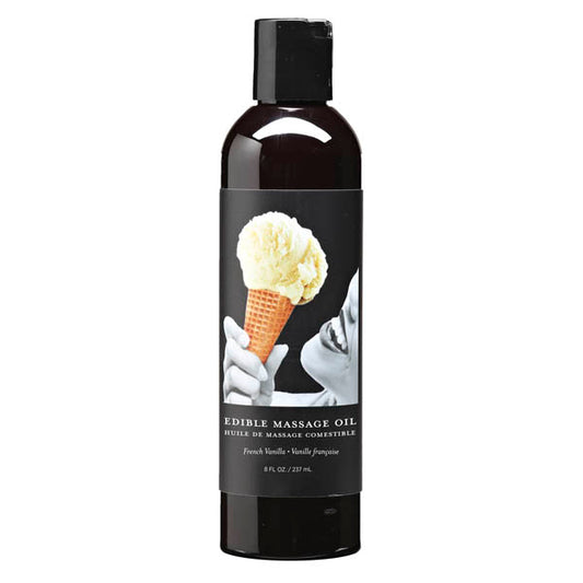 Edible Massage Oil French Vanilla Flavoured 237 Ml Bottle