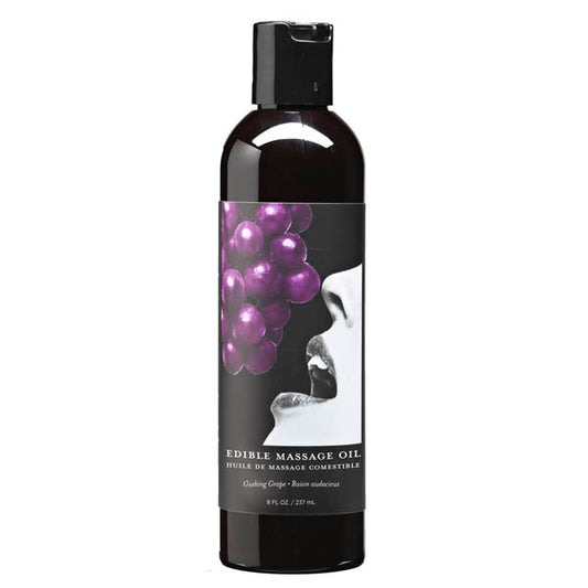 Edible Massage Oil Gushing Grape Flavoured 237 Ml Bottle