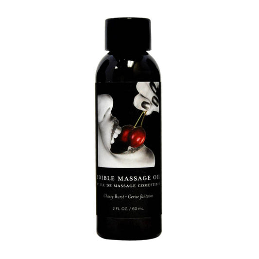Edible Massage Oil Cherry Burst Flavoured 59 Ml Bottle