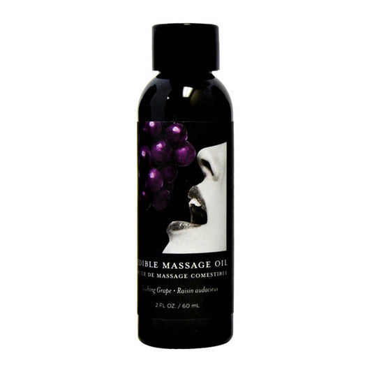 Edible Massage Oil Gushing Grape Flavoured 59 Ml Bottle