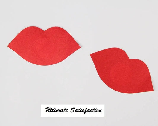 Red Lips Nipple Covers