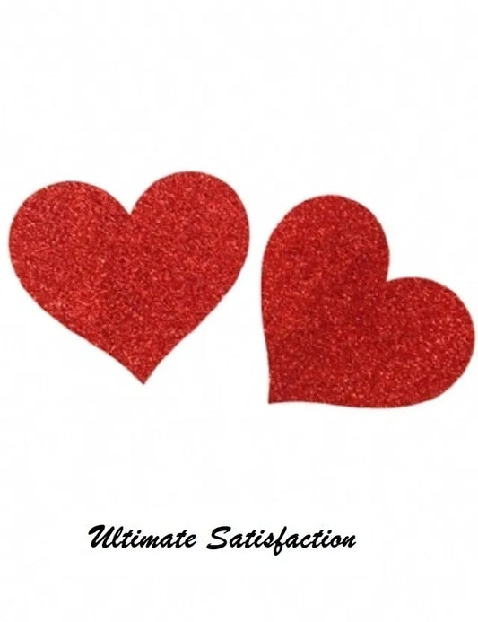 Red Heart Nipple Covers