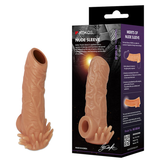 Kokos Nude Sleeve 5 Flesh Penis Extension Sleeve