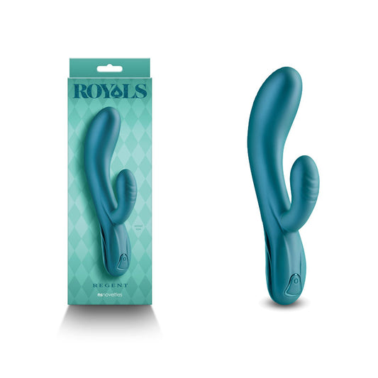 Royals Regent Metallic Green Metallic Green 19.3 Cm Usb Rechargeable Rabbit Vibrator