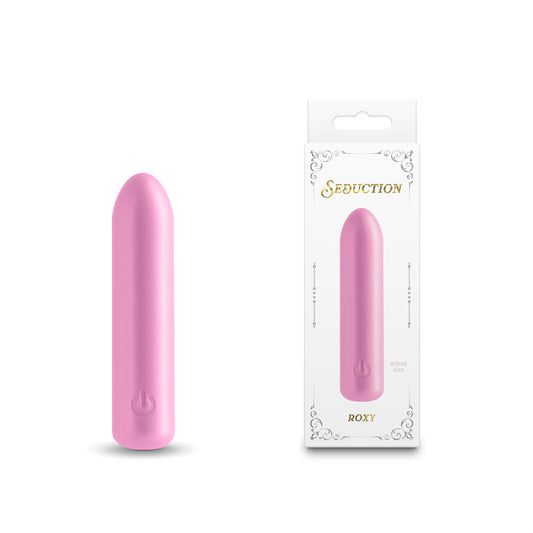 Seduction Roxy Metallic Pink Metallic Pink 9 Cm Usb Rechargeable Vibrating Bullet