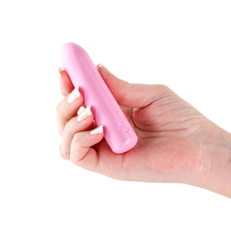 Seduction Roxy Metallic Pink Metallic Pink 9 Cm Usb Rechargeable Vibrating Bullet