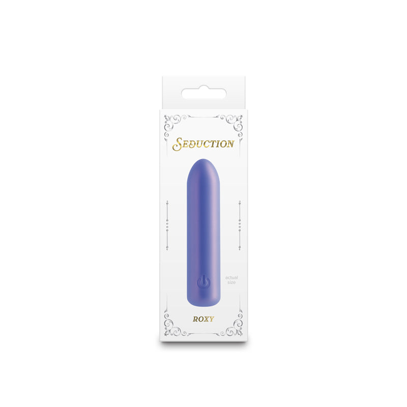 Seduction Roxy Metallic Blue Metallic Blue 9 Cm Usb Rechargeable Vibrating Bullet