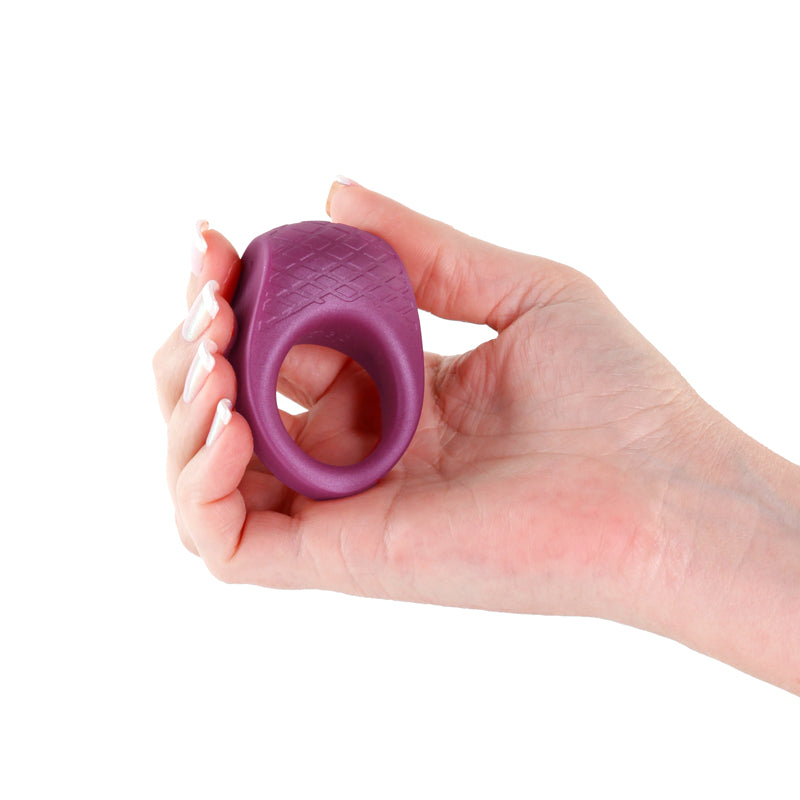 Seduction Levi Metallic Burgundy Metallic Burgundy Usb Rechargeable Vibrating Cock Ring
