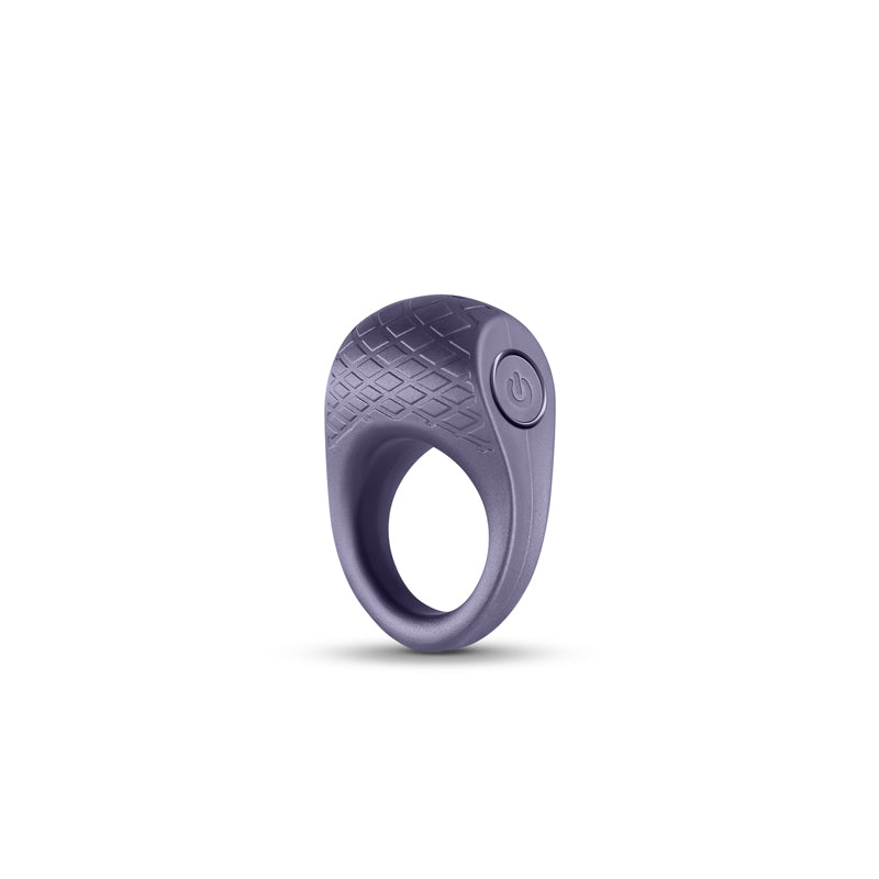 Seduction Levi Metallic Grey Metallic Grey Usb Rechargeable Vibrating Cock Ring