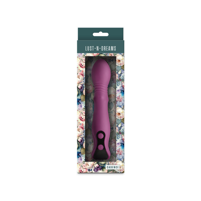 Lust N Dreams Cadence Blush Purple 18.2 Cm Usb Rechargeable Thrusting & Sliding Vibrator